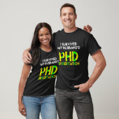 T-shirt I Survived My Husband's PhD Dissertation Funny Gra (Unisexe)
