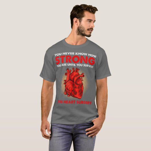T-shirt I Survived Open Heart Surgery Bypass Recovery (Devant entier)