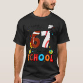 T-shirt I Survived Sixty Seven Days Of School Funny Baseba (Devant)