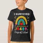 T-shirt I Survived Square Root 4489 67 Days Of School Math (Devant)