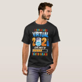 T-shirt I Survived Virtual 7th Grade 2020 2021 Level Up to (Devant entier)
