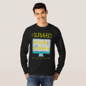 T-shirt I Survived Virtual Teacher Distance de l'enseignan (Devant entier)