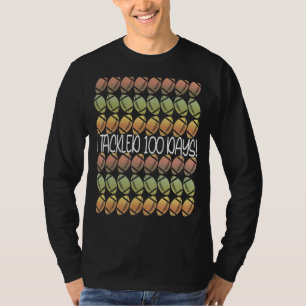 T-shirt I Tackled 100 Day Of School Football Boy 100th Day
