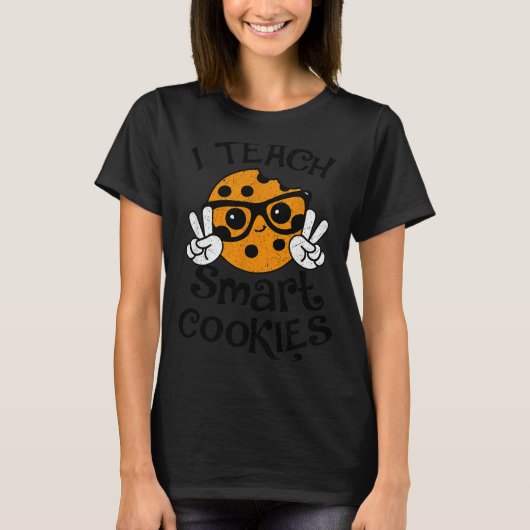 T-shirt I Teach Smart Cookies Christmas Teacher Teaching X (Devant)