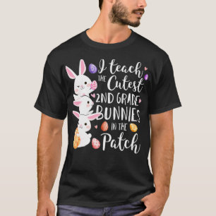 T-shirt I Teach The Cutest 2nd Grade Bunnie Teacher Easte