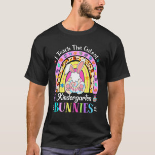T-shirt I Teach The Cutest Kindergarten Bunnies Teacher Ea