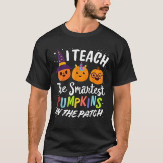 T-shirt I Teach The Smartest Pumpkins The Patch Teacher Fa