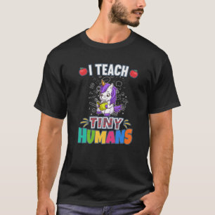 T-shirt I Teach Tiny Humans Primary Elementary Teacher Cla