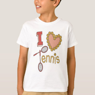 T-shirt I tennis de coeur