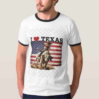 T-shirt I ❤️ TEXAS – Rodeo Spirit & Patriotism