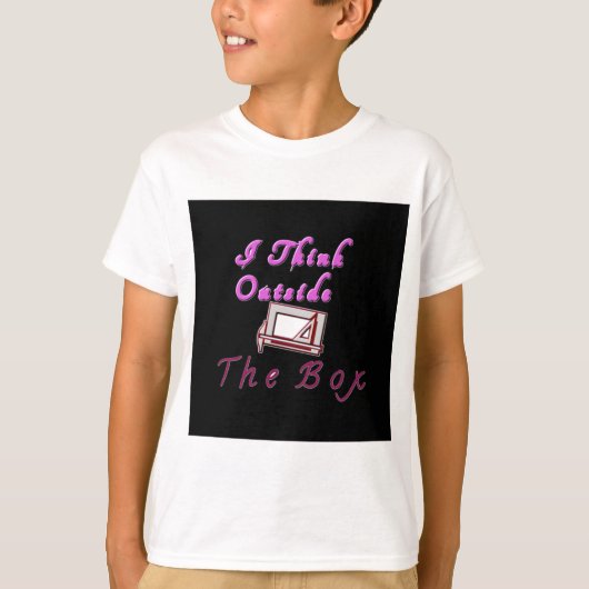 T-shirt I Think Out of the Box : Design créatif (Devant)