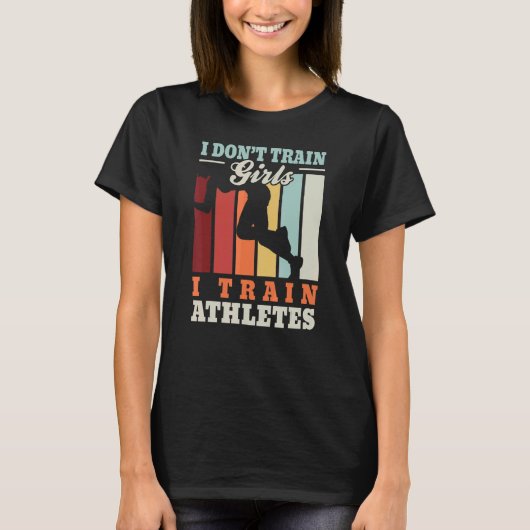 T-shirt I train athletes u2013 Marathon trainer marathoner (Devant)