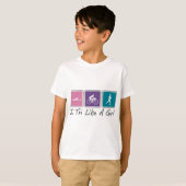 T-shirt i tri comme une fille (Triathlete) (Devant entier)