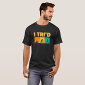 T-shirt I Tri d Graphic Running VTT Triathlon de natation (Devant entier)