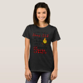 T-shirt I Tried to be a good girl but then the bonfire was (Devant entier)