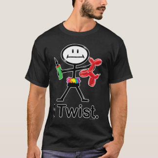 T-shirt I Twist Balloon Artist BusyBodies Stick Figure