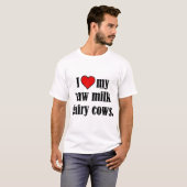 T-shirt I vaches à coeur (Devant entier)