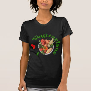 T-shirt I végétariens de coeur