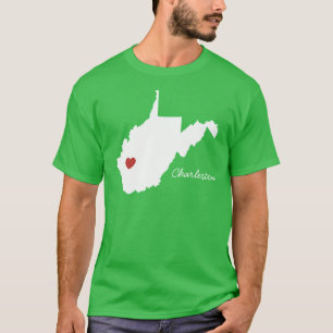 T-shirt I ville personnalisable occidentale de la Virginie