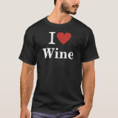 T-shirt I ❤️ Vin CUSTOM Hommes (Devant)