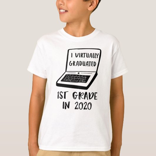 T-shirt I Virtually Graduated 1ER GRADE en 2020 (Devant)