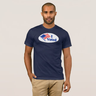 T-shirt I Voted United States Flag Dark