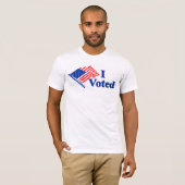 T-shirt I Voted United States Flag Sticker (Devant entier)