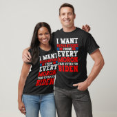 T-shirt I want reparations from every moron that voted for (Unisexe)