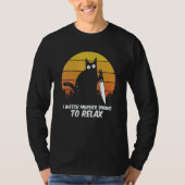 T-shirt I Watch Murder Shows O Relax Cat Serial Killer Cri (Devant)