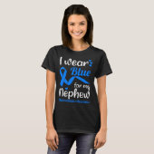 T-shirt I Wear Blue For My Nephew For Hydrocephalus Awaren (Devant entier)
