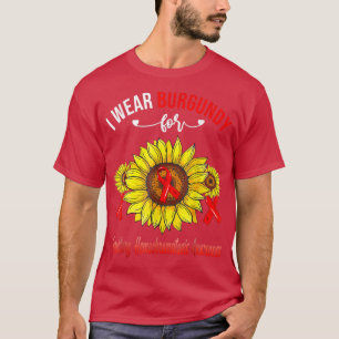 T-shirt I Wear Burgundy For Hereditary Hemochromatosis Awa