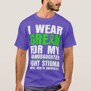 T-shirt I Wear Green For My Granddaughter Fight Stigma Men