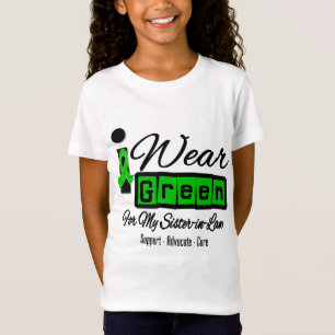 T-Shirt I Wear Green Ribbon (Retro) - Soeur en droit