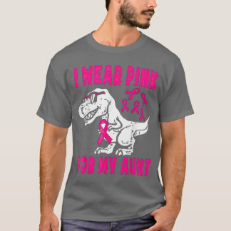 T-shirt I Wear Pink For My Aunt Breast Cancer Awareness fr