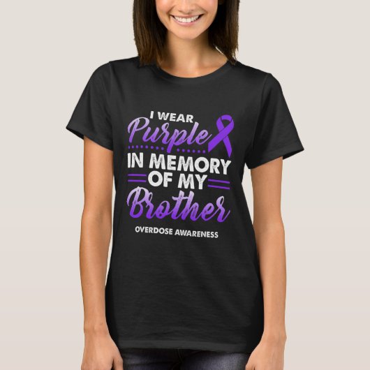 T-shirt I Wear Purple (Devant)