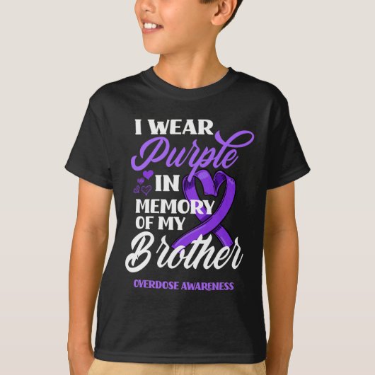T-shirt I Wear Purple (Devant)