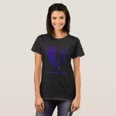 T-shirt I Wear Purple & Blue For Rheumatoid Arthritis Warr (Devant entier)