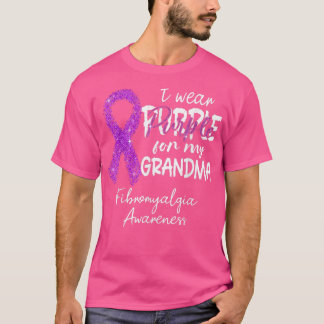 T-shirt I Wear Purple For Grandma Fibromyalgia Awareness G