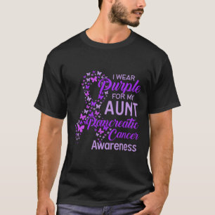 T-shirt I Wear Purple for My Aunt Pancreatic Cancer