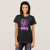 T-shirt I Wear Purple For My Auntie Epilepsy Awareness Leo (Devant entier)