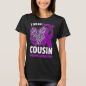 T-shirt I Wear Purple For My Cousin Epilepsy Awareness Leo (Devant)