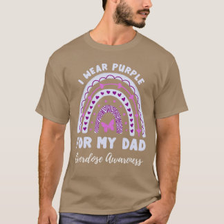 T-shirt I Wear Purple For My Dad Overdose Awareness Rainbo