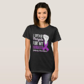 T-shirt I Wear Purple For My Daughter Ribbon Epilepsy Awar (Devant entier)