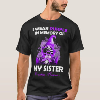 T-shirt I Wear Purple For My Sister Overdose Awareness Mon