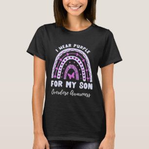 T-shirt I Wear Purple For My Son Overdose Awareness Rainbo
