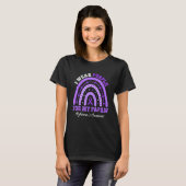 T-shirt I Wear Purple For Papaw Alzheimer's Awareness Rain (Devant entier)
