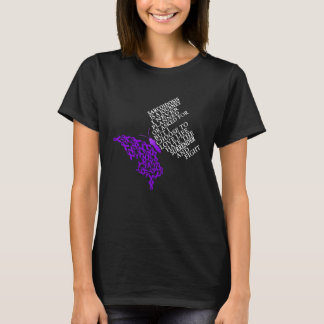 T-shirt I Wear Purple For Sarcoidosis Awareness Warrior