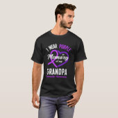 T-shirt I Wear Purple In Memory For My Grandpa Detia Aware (Devant entier)
