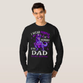 T-shirt I Wear Purple In Memory Of My Dad Overdose Awarene (Devant entier)