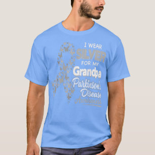 T-shirt I Wear Silver For My Grandpa Parkinson disease Awa